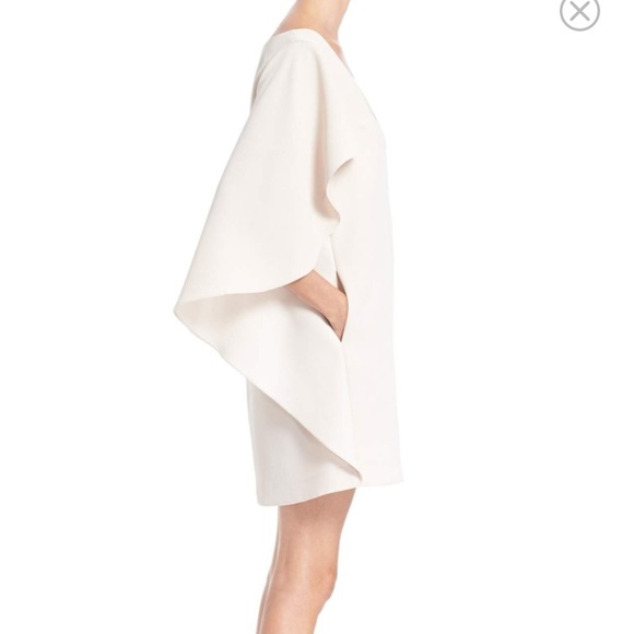 Opening Ceremony Cascade Sleeve Crepe Dress Cape - Picture 4 of 8