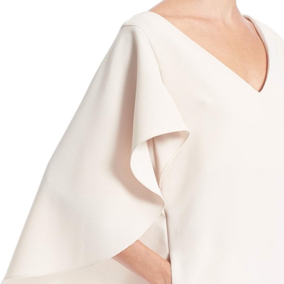 Opening Ceremony Cascade Sleeve Crepe Dress Cape - Picture 5 of 8