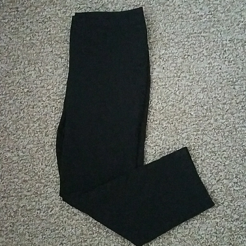 Ankle length black cotton pant