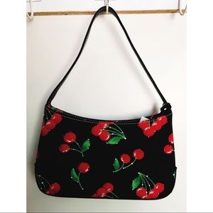 Cherry Print Sequin Mini Purse