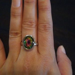 Multicolored jewel ring