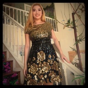 Windsor sequined rose dress