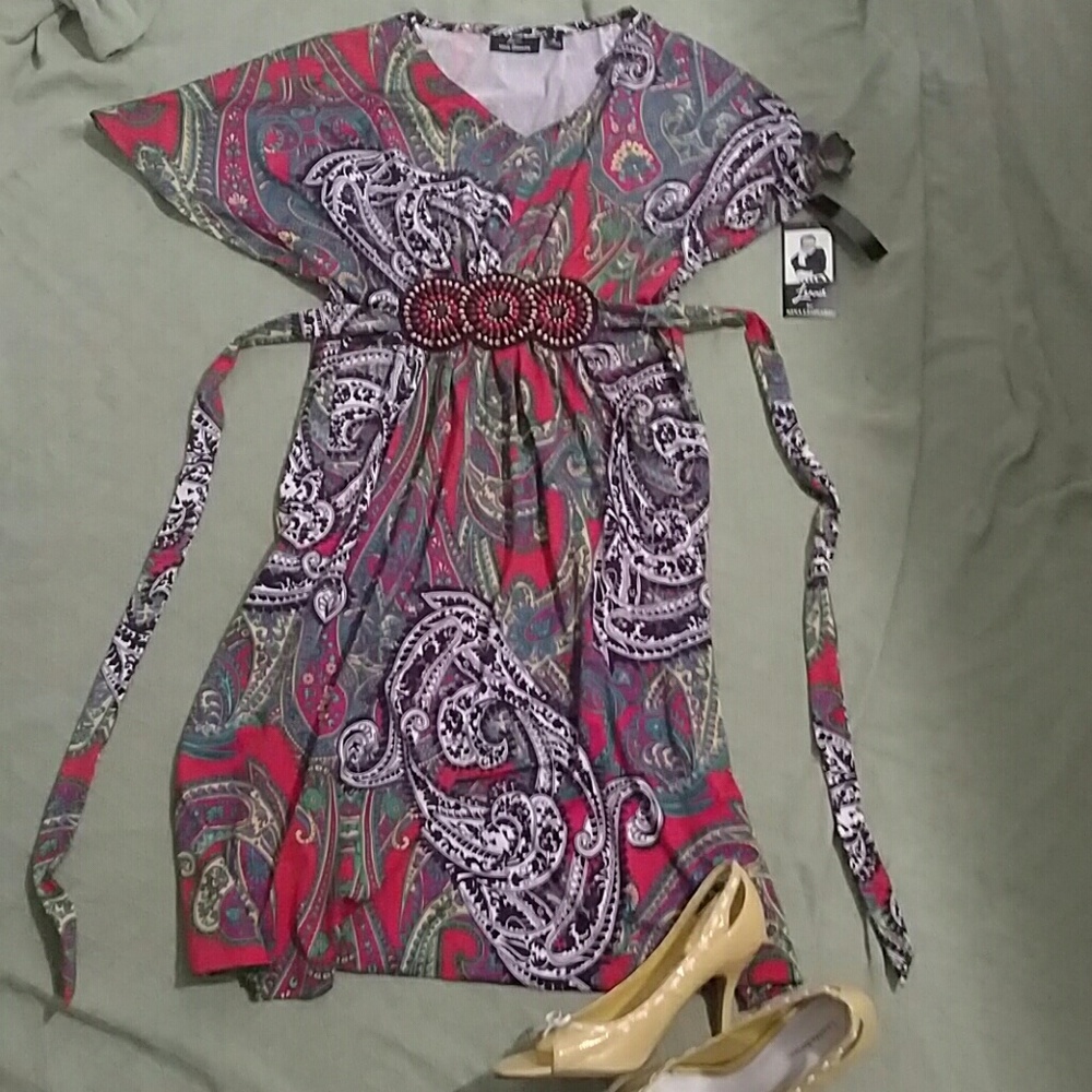 Bright Paisley summer dress