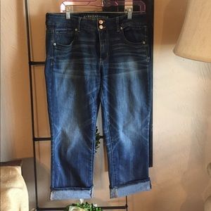 American Eagle super stretch cropped jeans