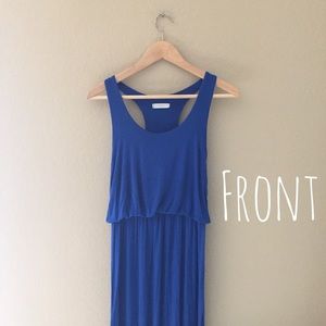Lush Seaside Maxi Dress with High Waist Line