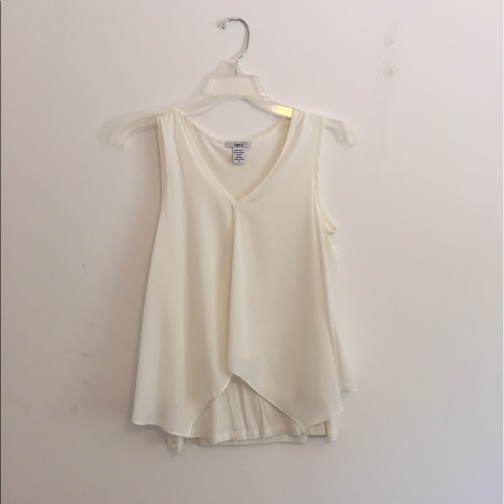 Bar III white blouse/tank top