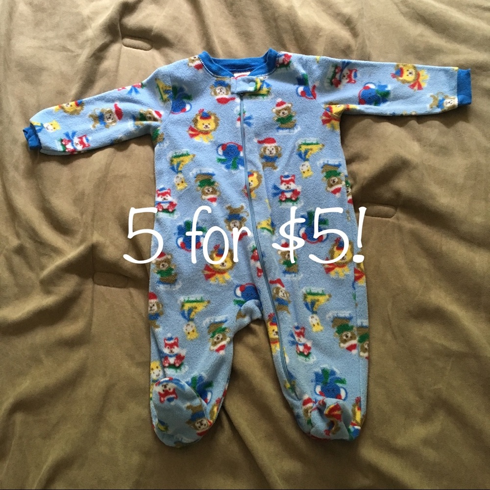 Holiday Baby footie pajamas