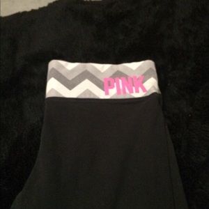 Pink Capri yoga pants