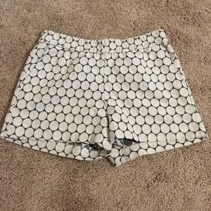 J.crew polka dot boardwalk pull-on shorts