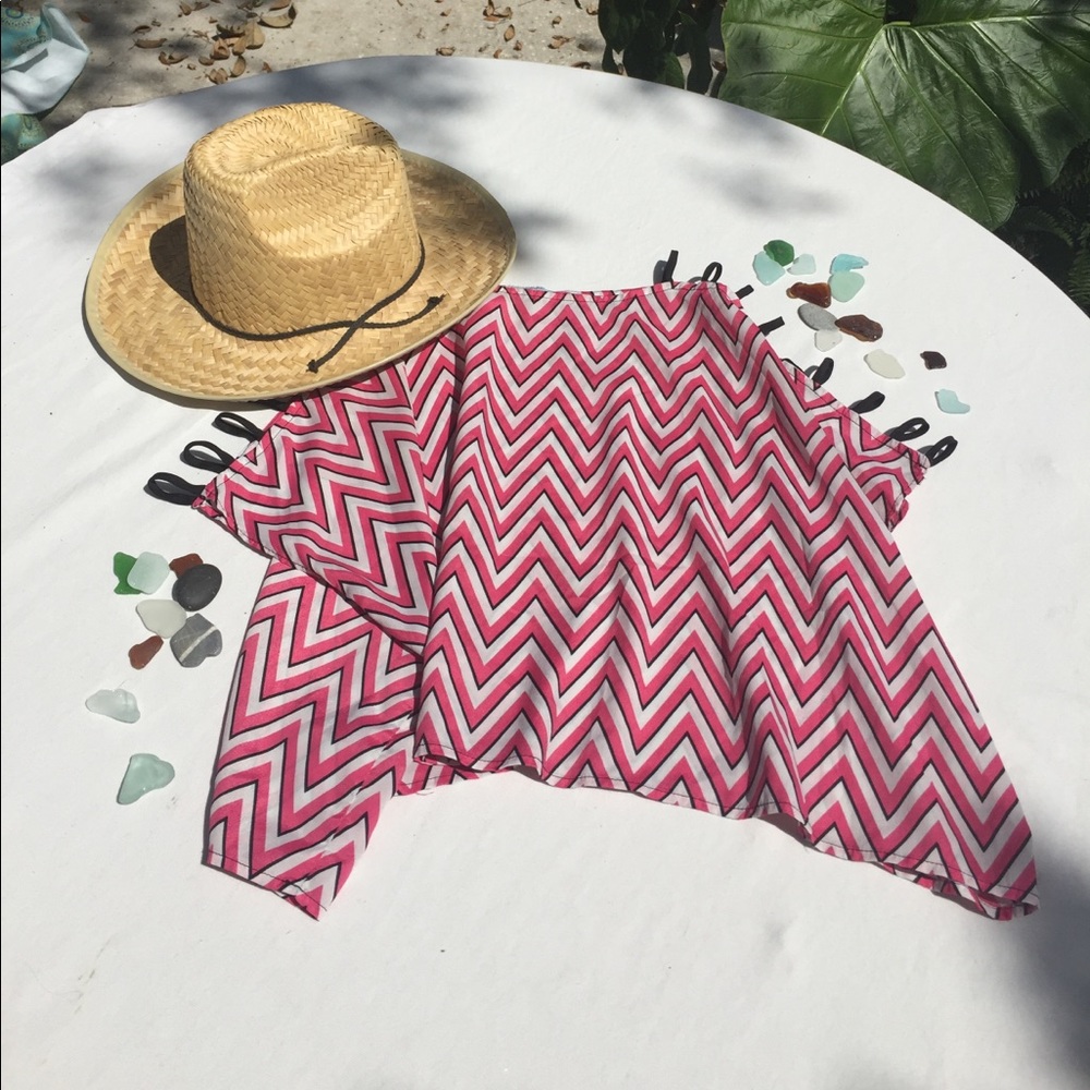 Do & Be Zigzag loose fitted top!!! Red