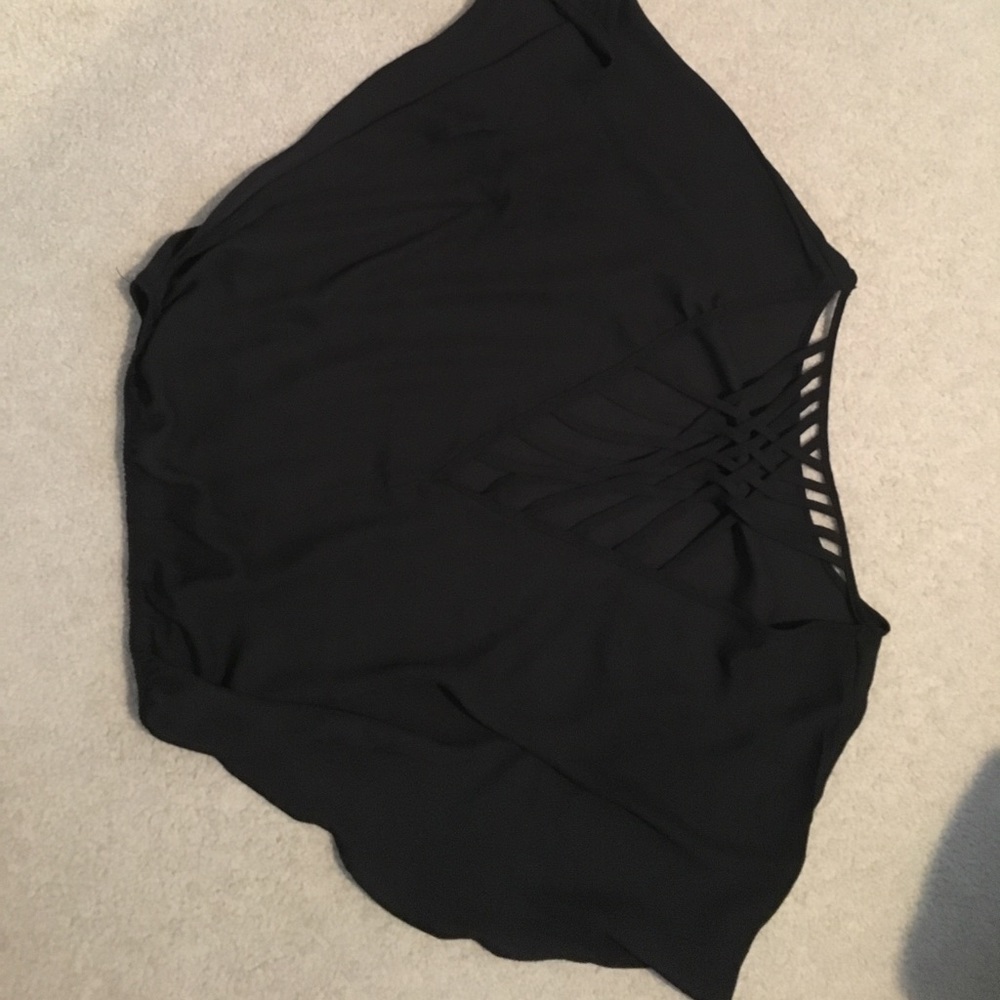 Open back, flowy top