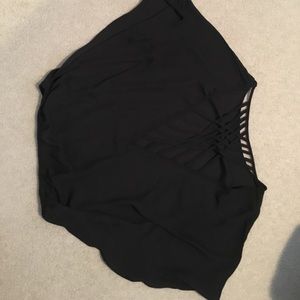 Open back, flowy top