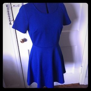 Forever 21 sz L blue A-line skater dress