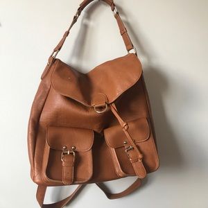 ModCloth leather backpack/purse