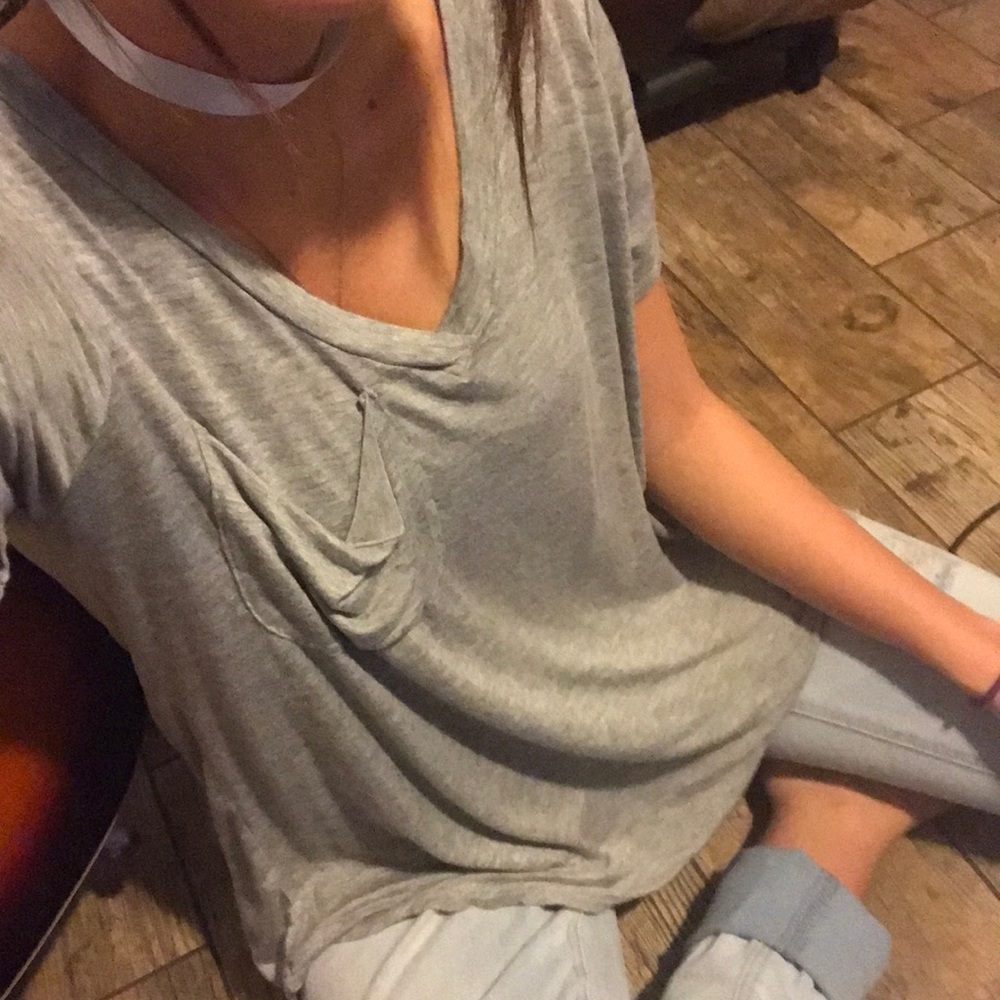 LAST❗️Gray boyfriend Tee - Picture 3 of 4