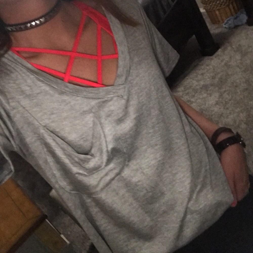 LAST❗️Gray boyfriend Tee - Picture 4 of 4