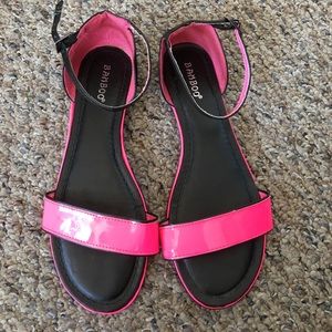 Neon Pink sandals