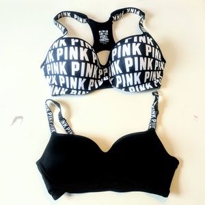 PINK push up racerback bralette