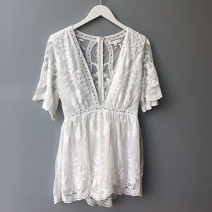 Honey Punch White Romper