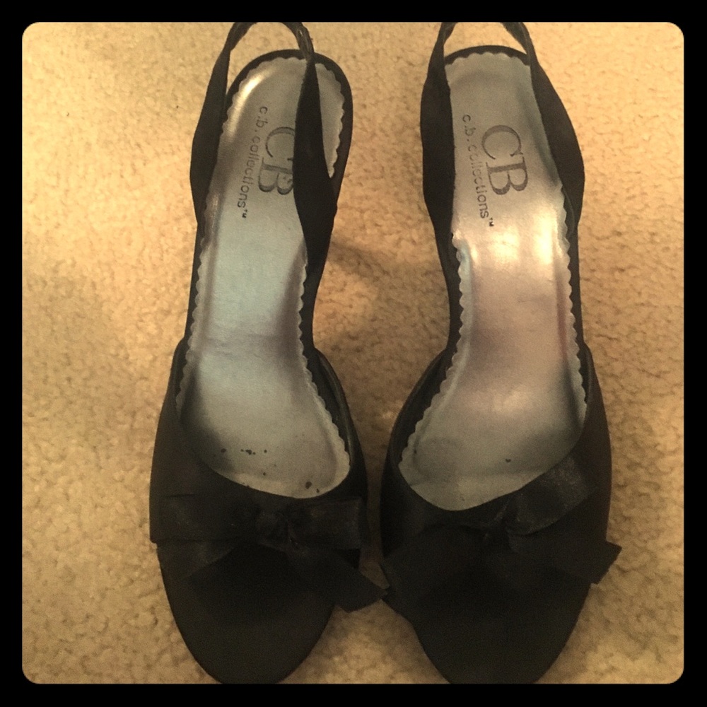 Black Heels with Bows