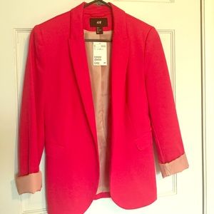 Raspberry H&M Jersey Blazer