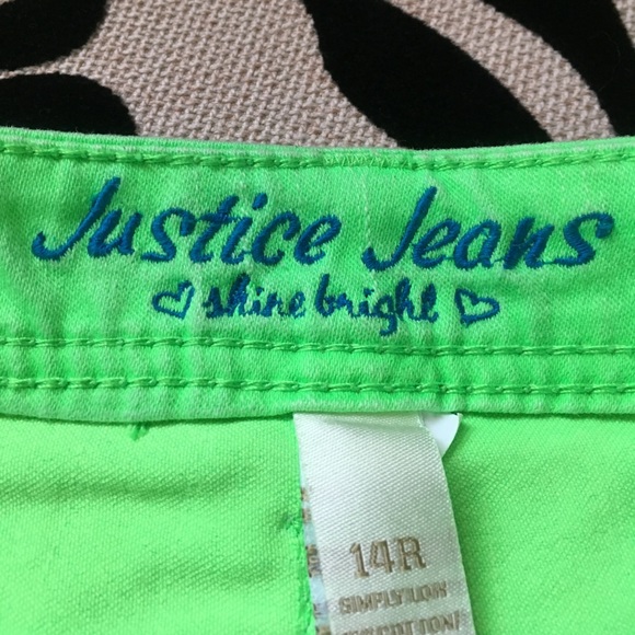 Neon Green Jeans from Justice - Picture 2 of 4