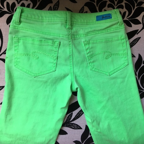 Neon Green Jeans from Justice - Picture 3 of 4