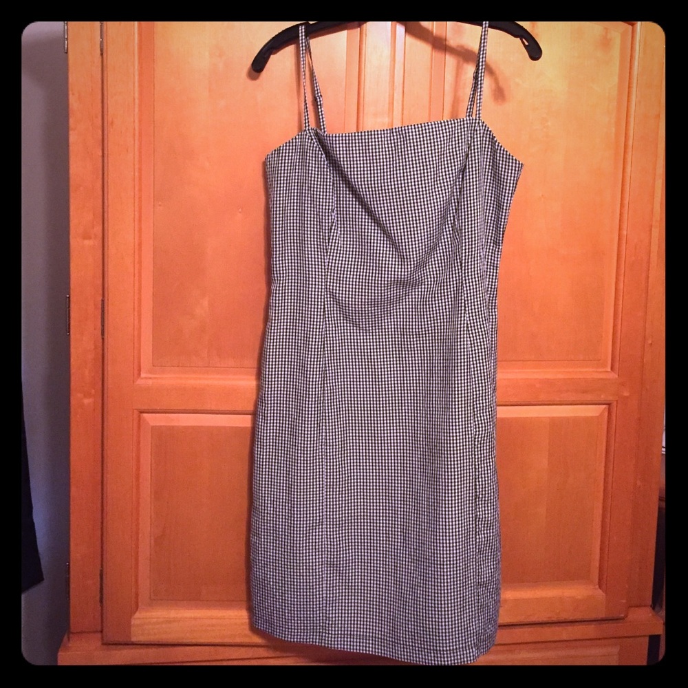 Black and whit checked dress