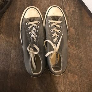 gray all star converse women's size 9