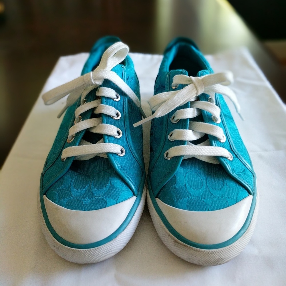 Blue Coach Sneakers - Good Condition