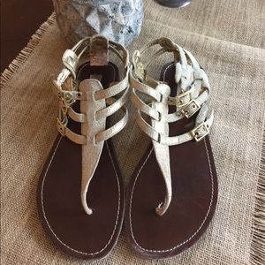 Steve madden gold gladiator sandals