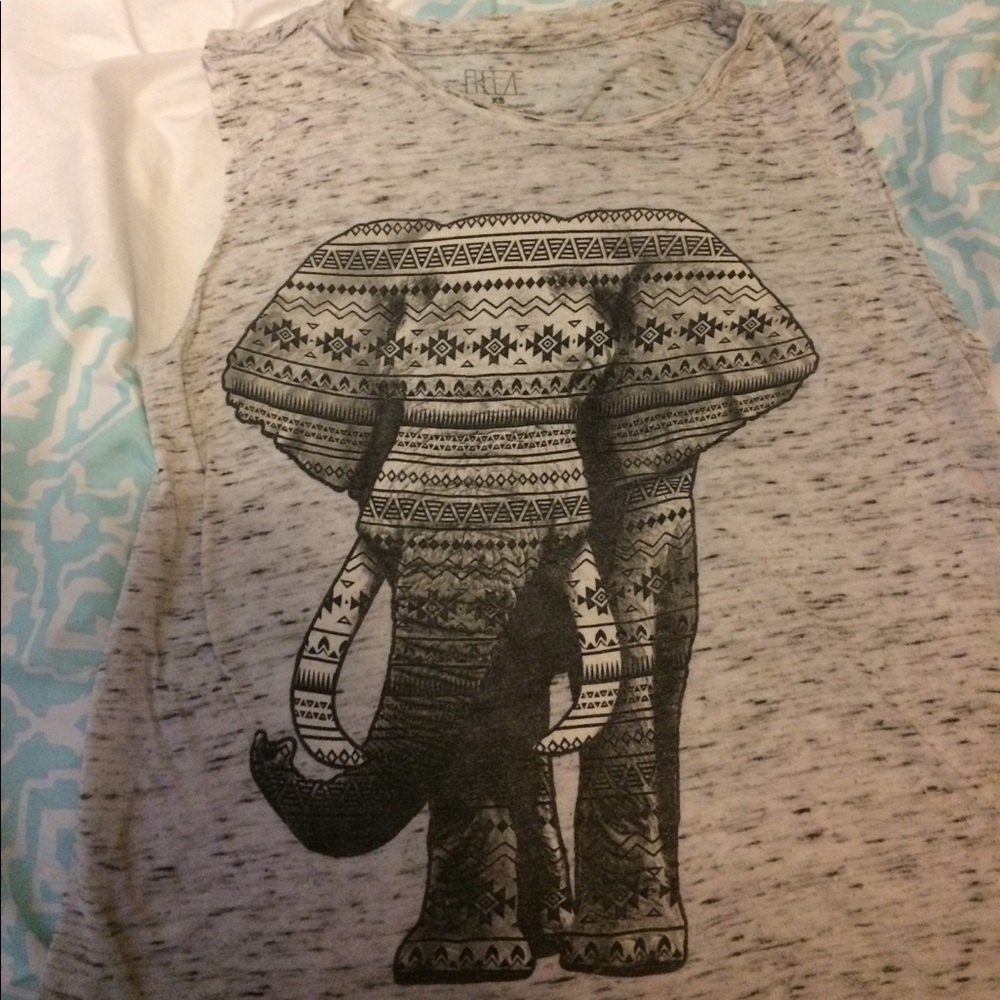 Black and gray muscle tee for women size xs