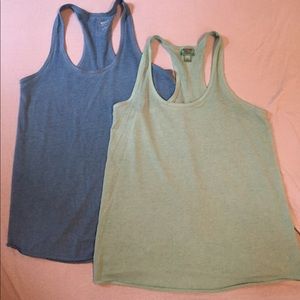 Mossimo Racerback Tanks, Set of Two, Size Medium