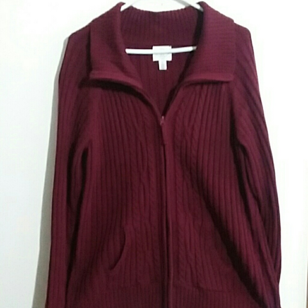 Women's zip up sweater