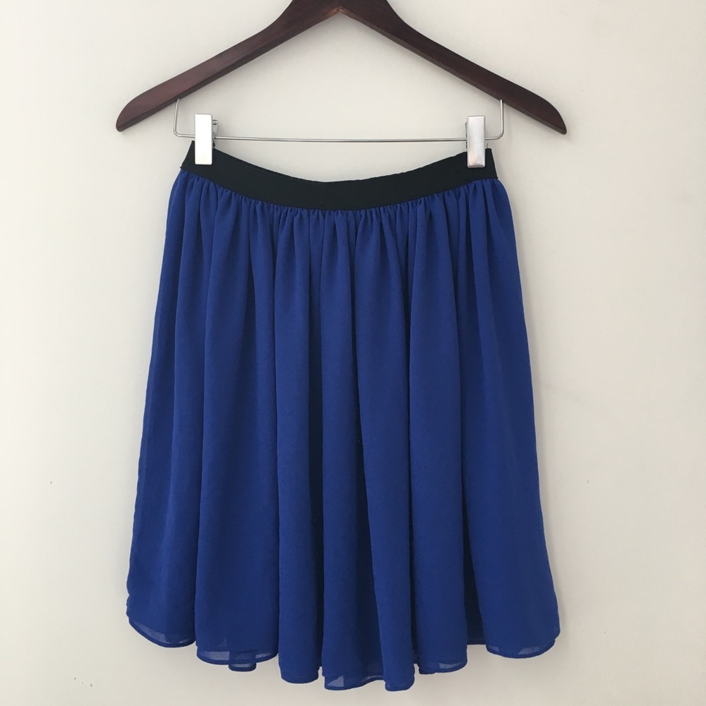 Pinky Otto blue skirt
