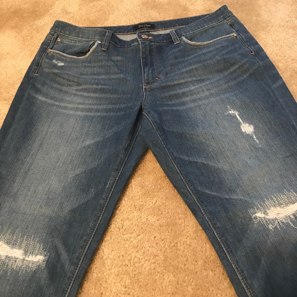 White House Black Market distressed jeans