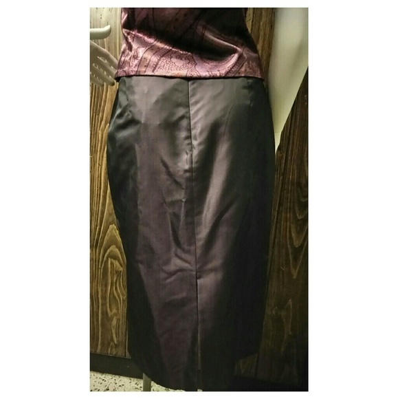 Ann Taylor Wine/purple 2pc halter skirt set - Picture 7 of 8