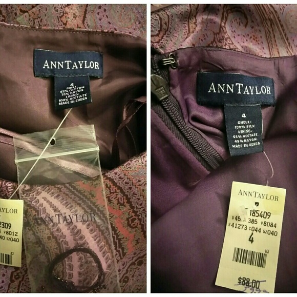 Ann Taylor Wine/purple 2pc halter skirt set - Picture 8 of 8