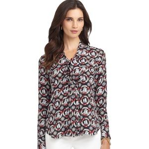 Brooks Brothers Sailboat Silk Blouse