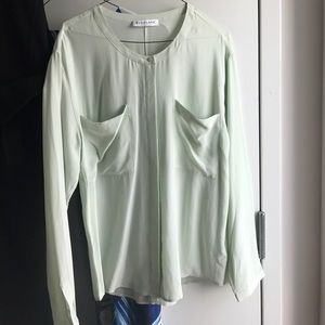 Everlane silk button down: Mint green