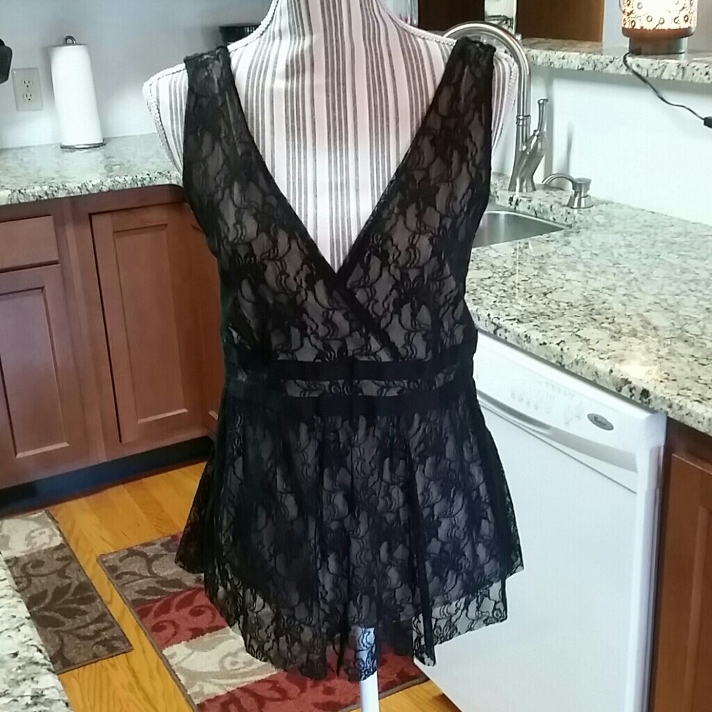 Black lace shirt (NOT for sale)