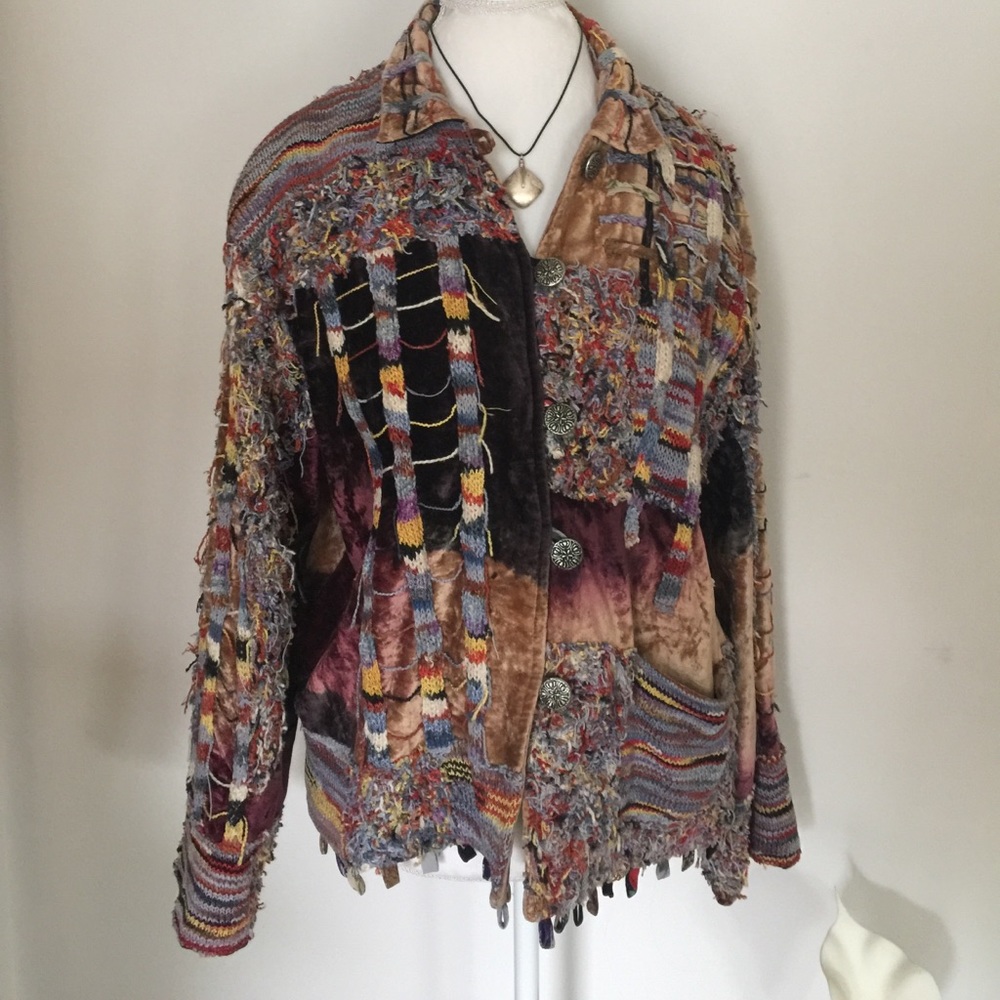 SOLD - CHICO'S DESIGN: Eclectic design jacket!
