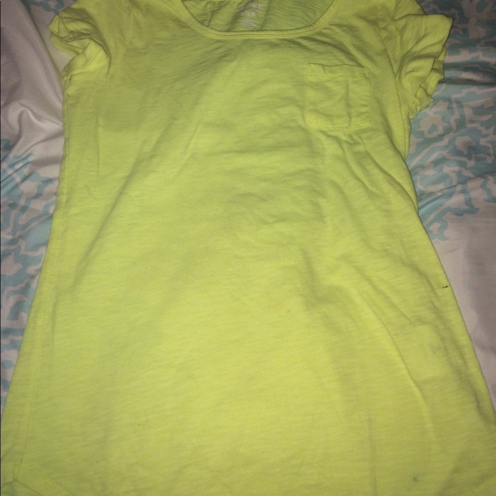 Lime green shirt size 14 in girls from old navy