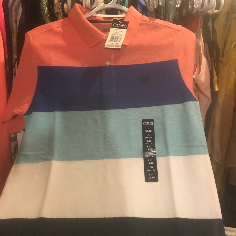 Boys Chaps polo shirt.