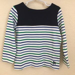 Mini Boden Breton striped shirt