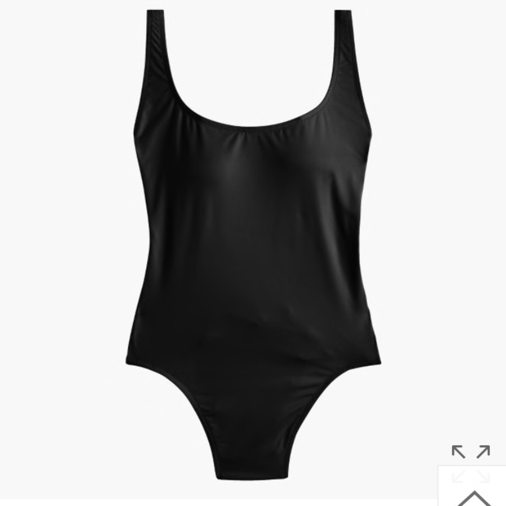 J. Crew Plunging scoopback one-piece swimsuit