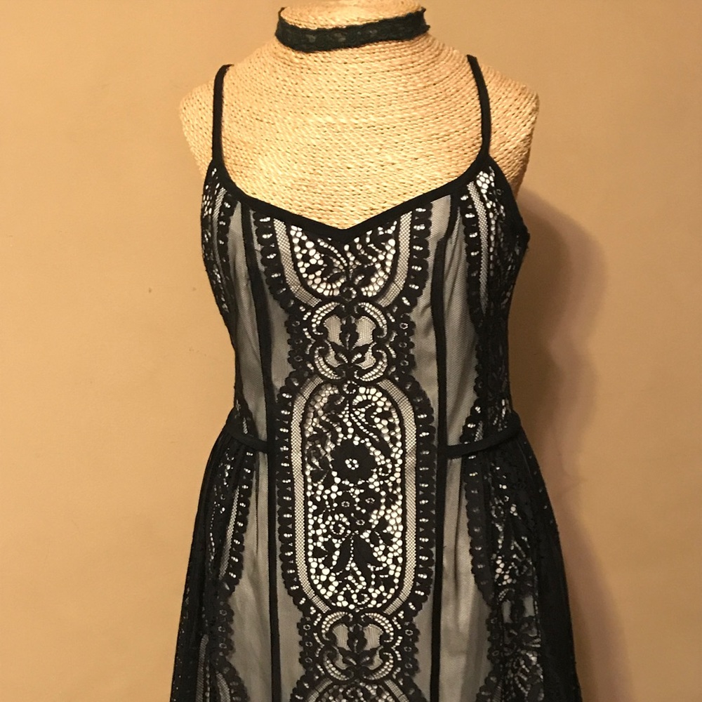Nanette Lepore lace dress. Satin slip.