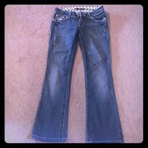 Miss me jeans hemmed w a 29 inch Brazilian inseam