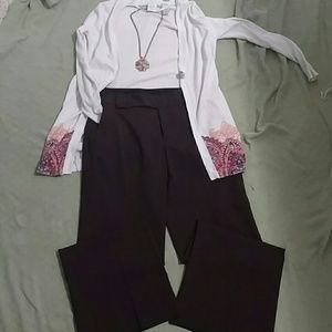 Brown tevrow+chase dress pants