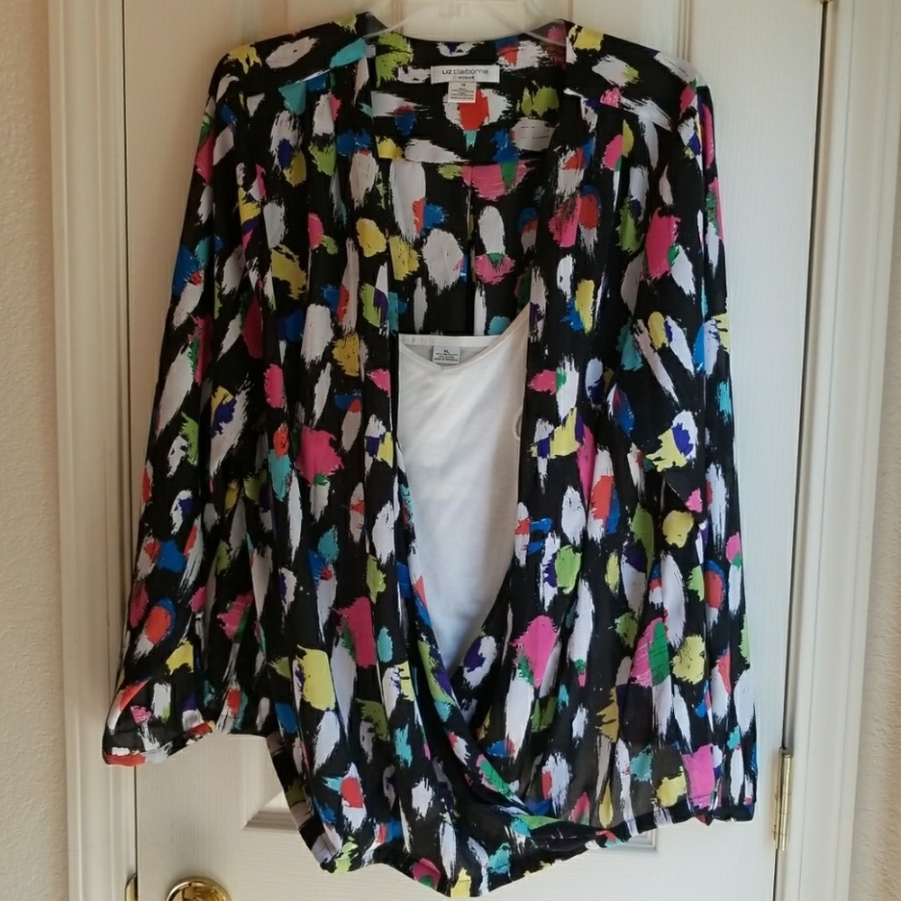 NWOT LIZ CLAIBORNE WOMAN ARTSY BLOUSE SZ 1X